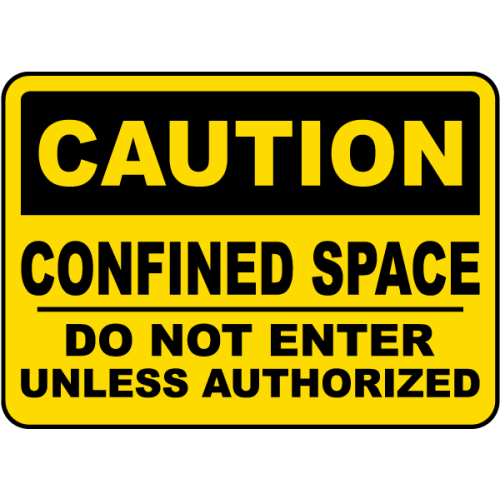 Indicator pentru Zone Periculoase – Spațiu Închis, Nu Intrați