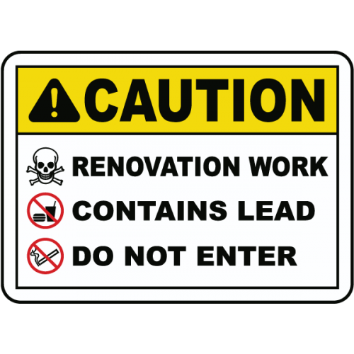 Renovation Work Do Not Enter Sign