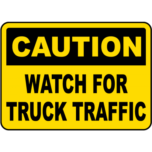 Indicator Industrial: Atenție! Circulație Camioane – Siguranță în Zone Industriale