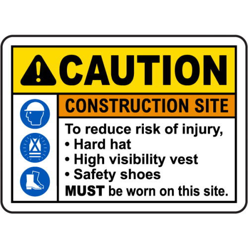 To Reduce Risk of Injury PPE Sign To Reduce Risk of Injury PPE Sign