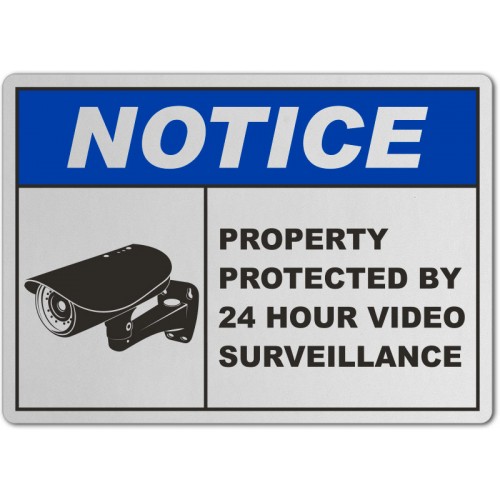 Property Protected By Surveillance Sign Property Protected By Surveillance Sign