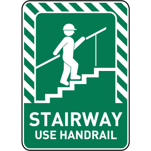 Stairway Use Handrail Sign
