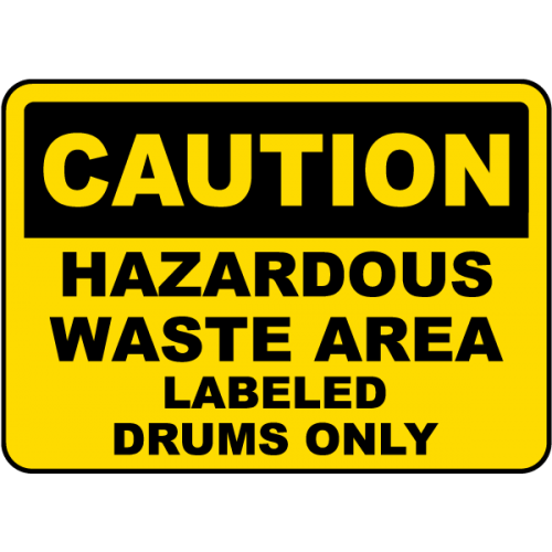 Indicator Siguranță ‘Atenție! Zonă cu deșeuri periculoase’ – Ideal pentru Butoaie Etichetate