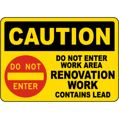 indicator profesional: Pericol plumb – Nu intraţi