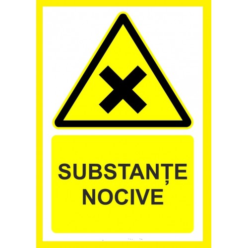 Placuta pentru substante nocive Placuta pentru substante nocive