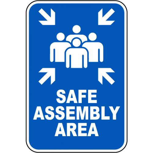 Safe Assembly Area Sign Safe Assembly Area Sign