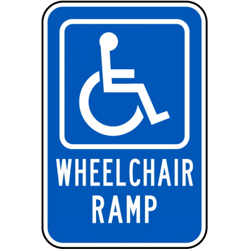 Wheelchair Ramp Sign