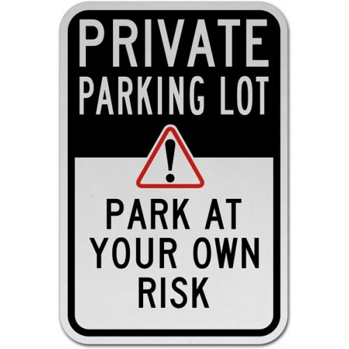 Private Parking Lot Sign