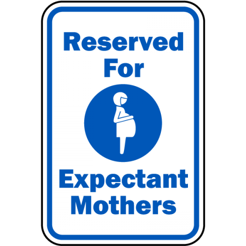 Reserved Expectant Mothers Sign