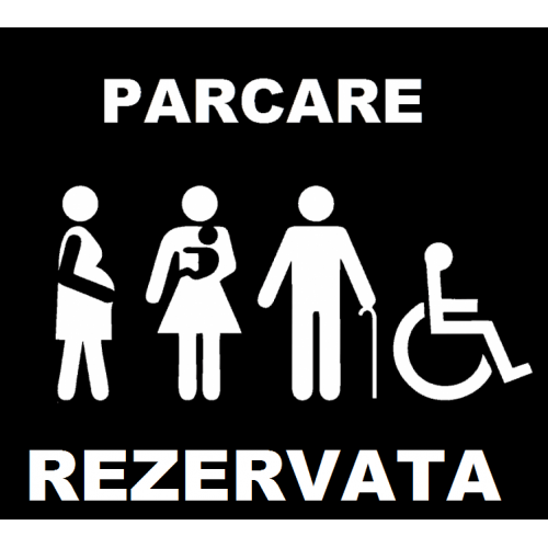 șablon de pictogramă parcare rezervata