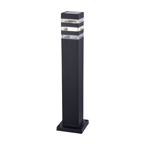 Stalp de iluminat pentru exterior din Plastic si Metal Negru