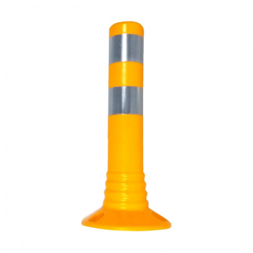 Stalp galben din cauciuc inaltime 45cm