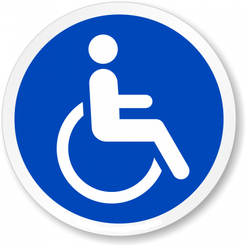 Etichetă Auto pentru Persoană cu Handicap – Sticker Profesional pentru Parbriz