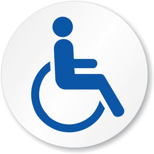 Etichetă Persoană cu Dizabilități – Vizibilitate și Siguranță Pentru Mașină