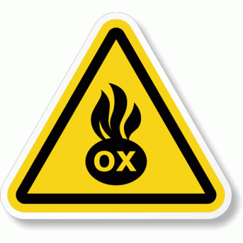 Eticheta pentru materiale oxidante