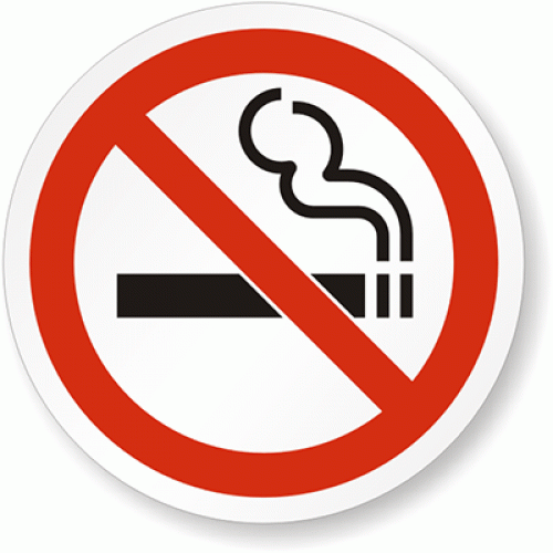 Eticheta pentru fumatul interzis
