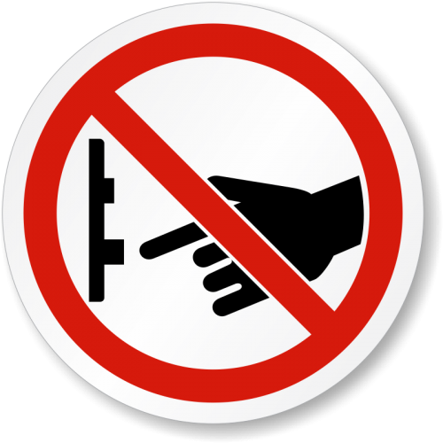 Etichetă Intrerupator – „Nu Opriţi! Pericol de Accidentare” | Siguranţă şi Protecţie Industrială