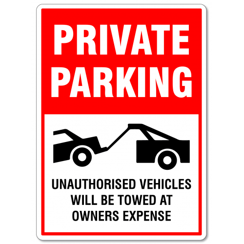 Private parking unauthorized vehicles will be towed at owner's expense Private parking unauthorized vehicles will be towed at owner's expense