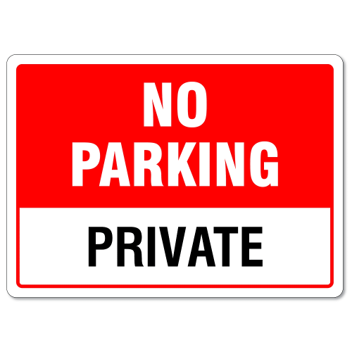 No parking private No parking private