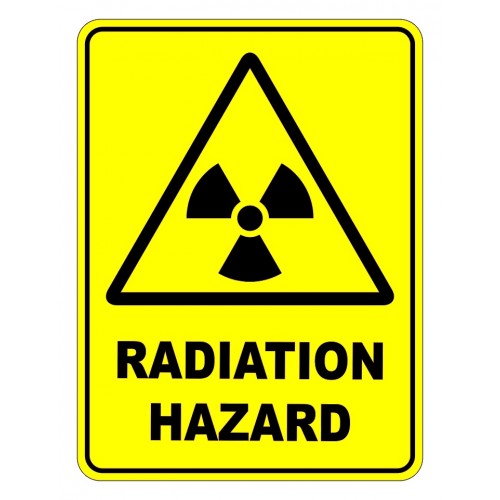 Radiation Hazard Warning Safety Sign