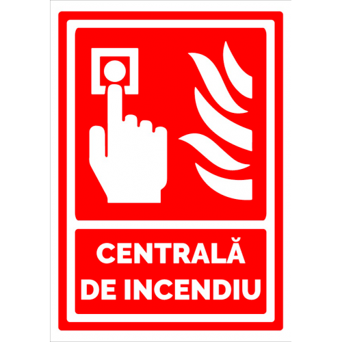 Semn pentru centrala de incendiu