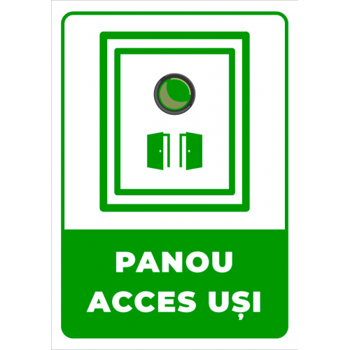 Semn de panou acces usi