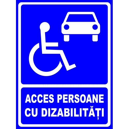 Semn pentru acces cu dizabilitati