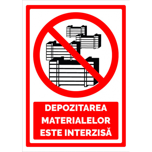 Semn pentru depozitarea materialelor