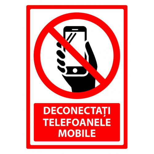 Semn deconectati telefoanele mobile