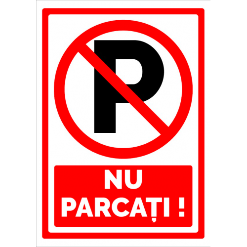 Semn pentru interzicere nu parcati