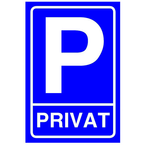 sign privat PARKING