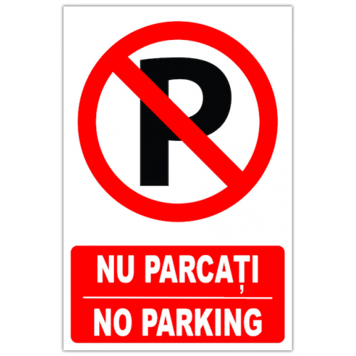 indicator pentru parcare nu parcati no parking