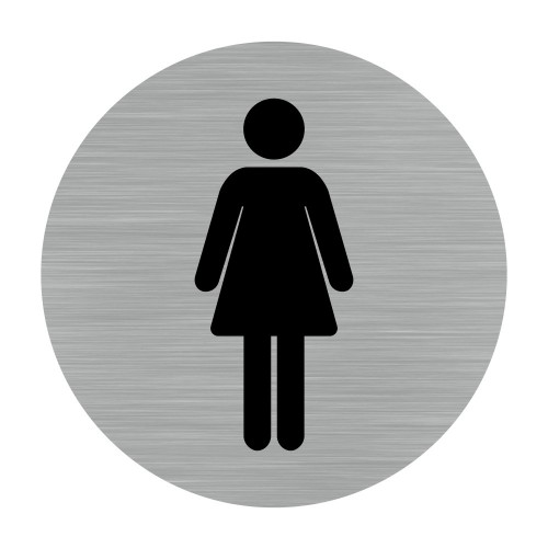 Etichete din aluminiu pentru WC femei