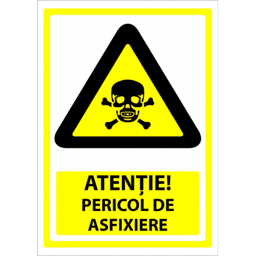 Semn pericol de asfixiere