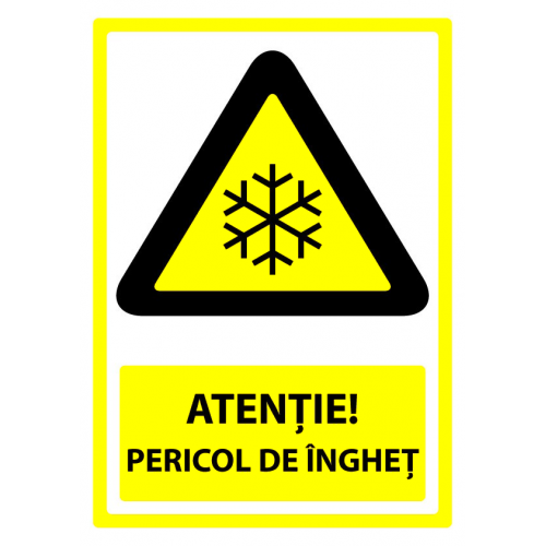 Semn pentru pericol de inghet