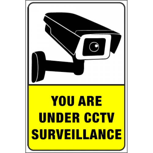 Sign you are under cctv surveillance