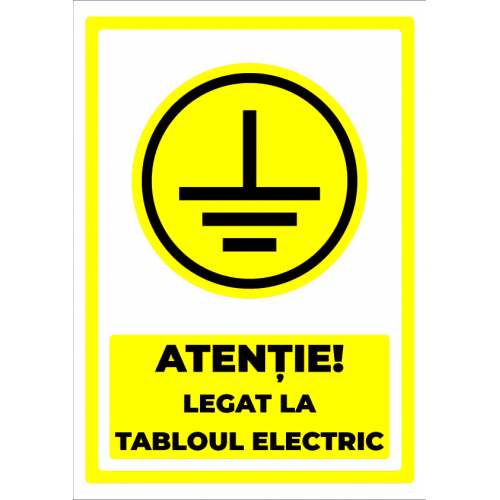 Semn tablou sub tensiune