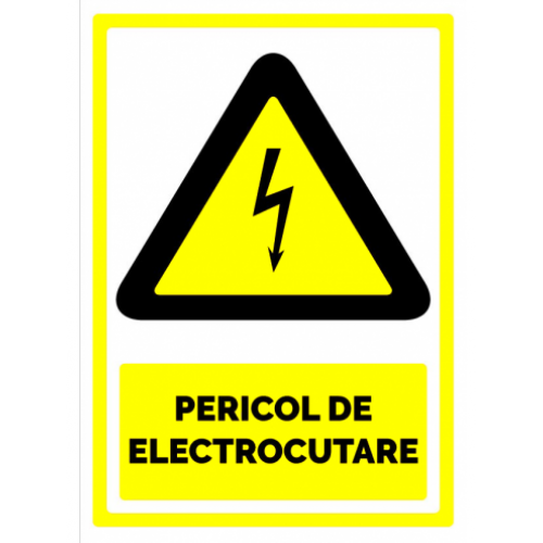 Semn pentru pericol de electrocutare