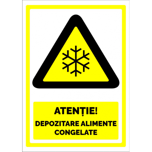 Semn pentru depozitare alimente congelate Semn pentru depozitare alimente congelate