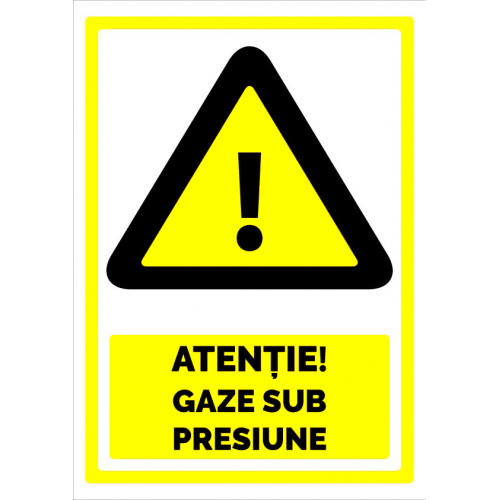 Semn pentru gaze sub presiune Semn pentru gaze sub presiune