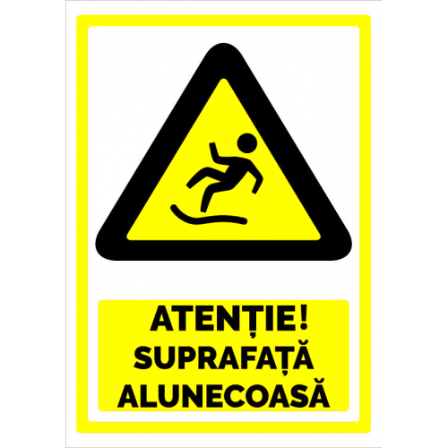 Indicator pentru atentie suprafata alunecoasa