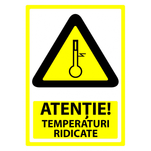 Indicator atentie temperaturi ridicate