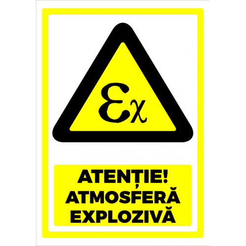 Indicator atentie atmosfera exploziva