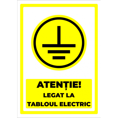 indicator atentie legat la tabloul electric