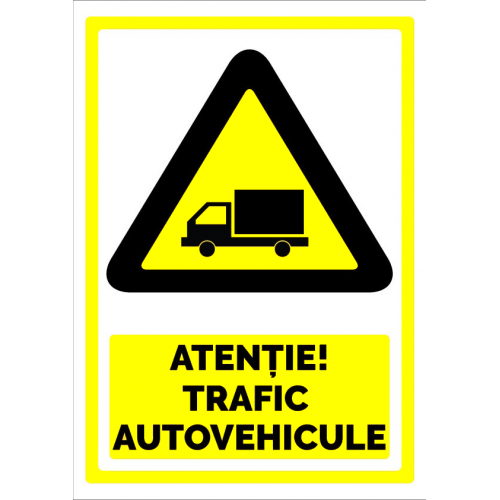 indicator atentie trafic autovehicule