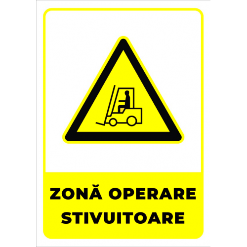 Indicator pentru zona operare stivuitoare