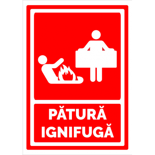 Indicator pentru  patura ignifuga