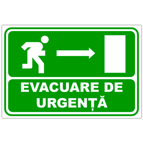 Indicator  pentru evacuare de urgenta cu directia in dreapta