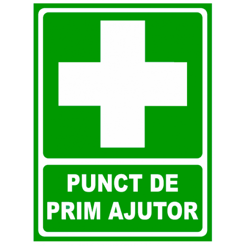Indicator pentru punct de prim ajutor