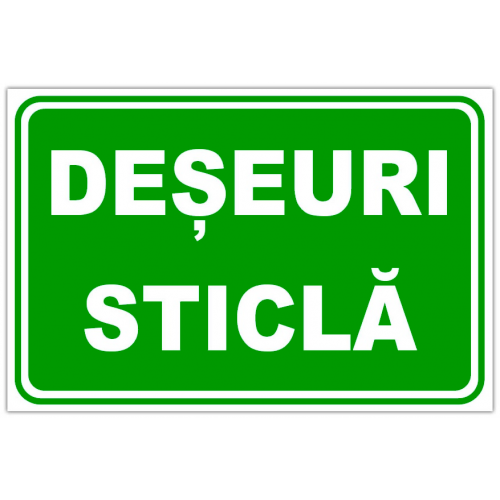 Indicator deseuri sticla